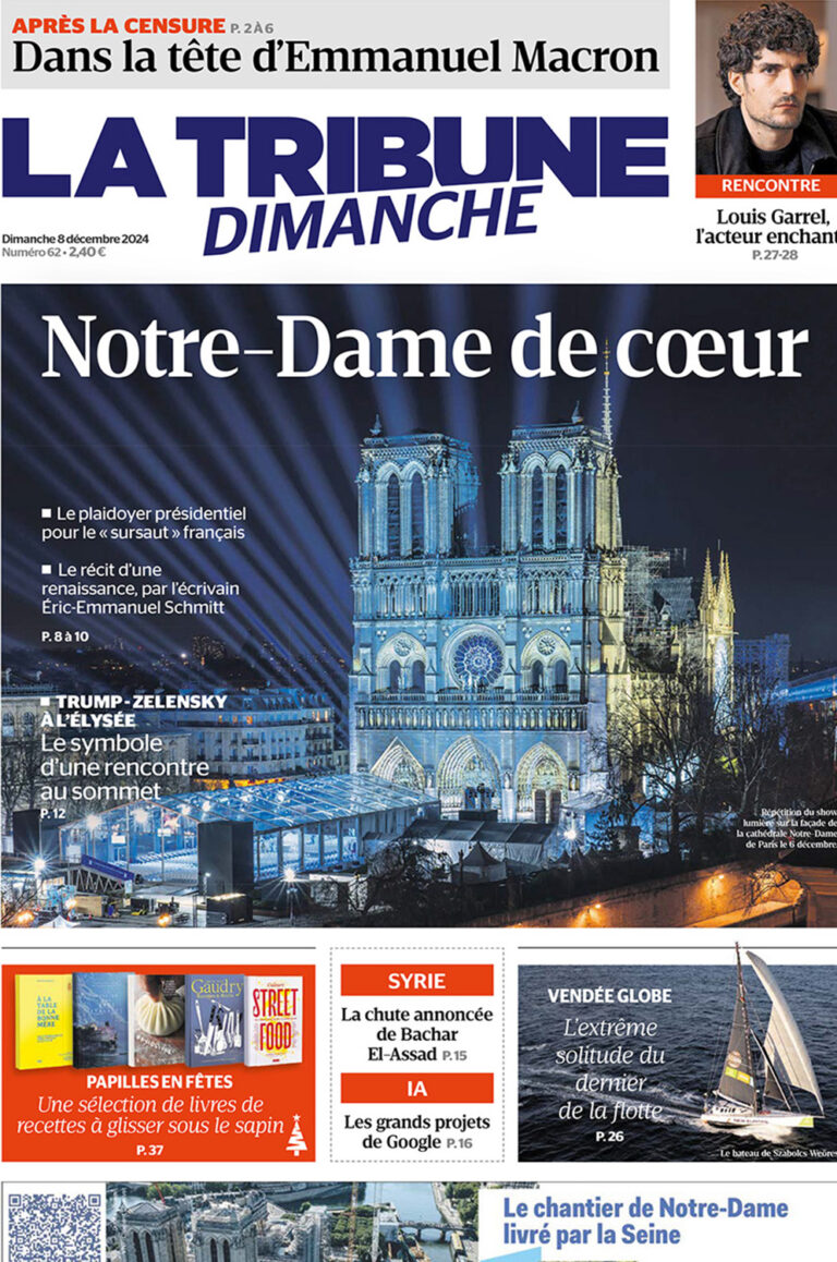 La tribune du dimanche 08/12/24