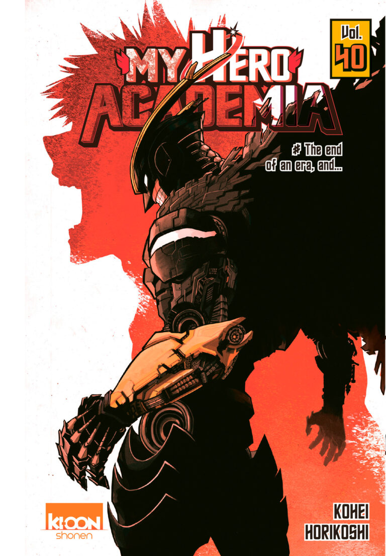 Couverture My Hero Academia Tome 40 par Ki-oon-représente deux super héros